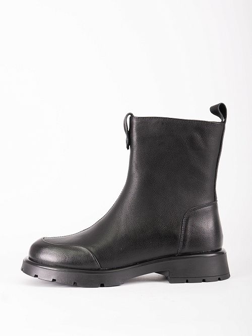 H704-W146-17 Ботинки женские натуральная кожа черный 365 