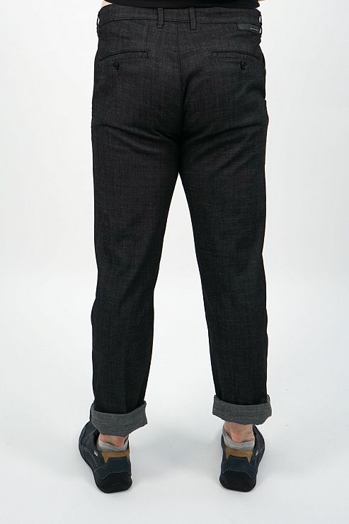 805-2062.M354.Y004.L.S0401 Брюки чинос мужские черный LUXOR 