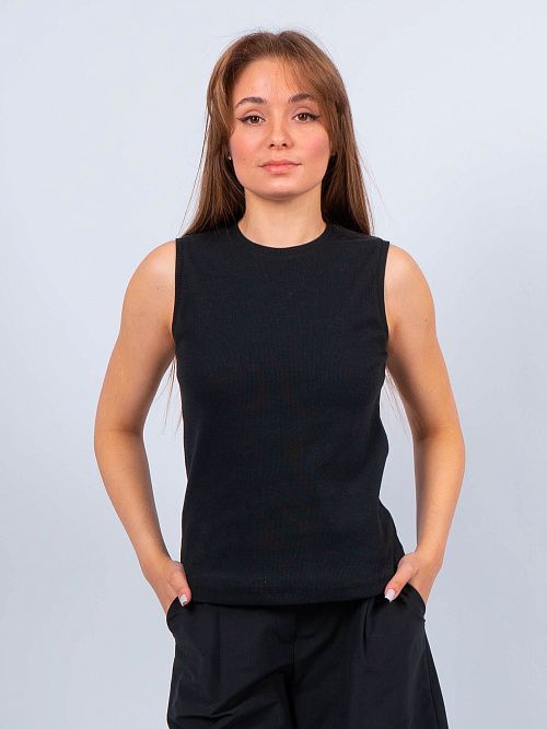 ЕВТ3037/24/4 Майка женская черный VERY NEAT 