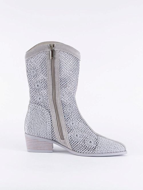 NE113-H622-598 Ботинки женские летние серый 365 