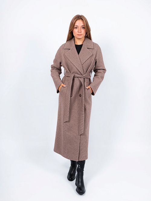 KR-301-МЗ-кор Пальто женское коричневый 365 