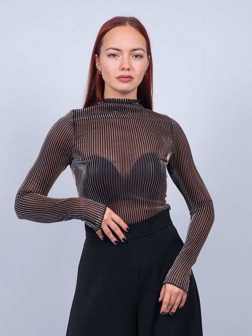 242027 Водолазка женская черный MIRA MIA 