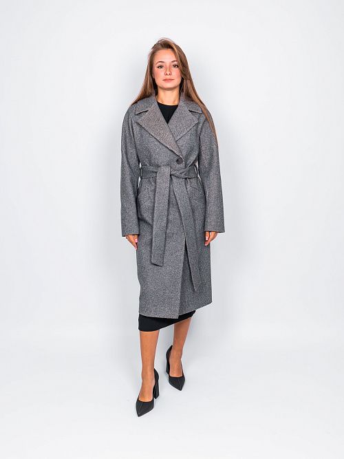 KR-227N/1-м.звезда Пальто женское серый 365 