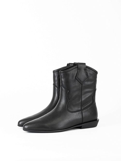 JA332Y-M514-P8008 Ботинки женские натуральная кожа черный 365 