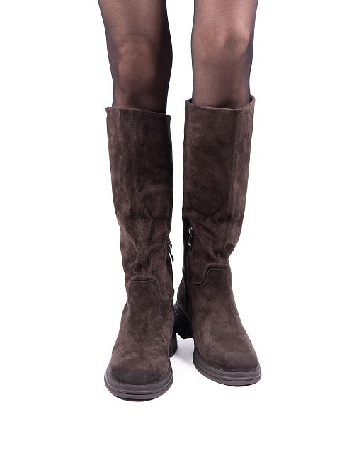 JA295Y-K595-P1375BM Сапоги женские натуральная кожа коричневые 365 