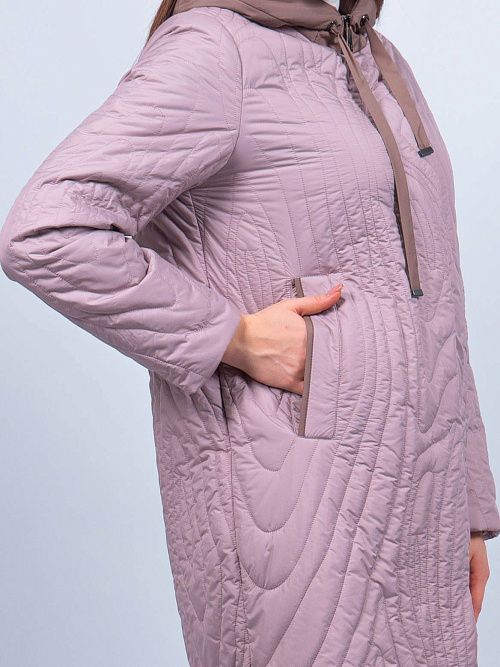 9293/1 Пальто утепленное женское розовый ILAMONER 