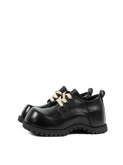 V8A80165-3 Полуботинки женские натуральная кожа черный 365 