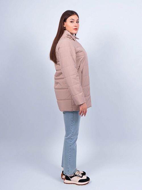 GWC4733I-G234 Куртка удлиненная женская бежевый ICEbear 