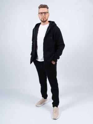 JM001 Костюм спортивный мужской черный J-MAR