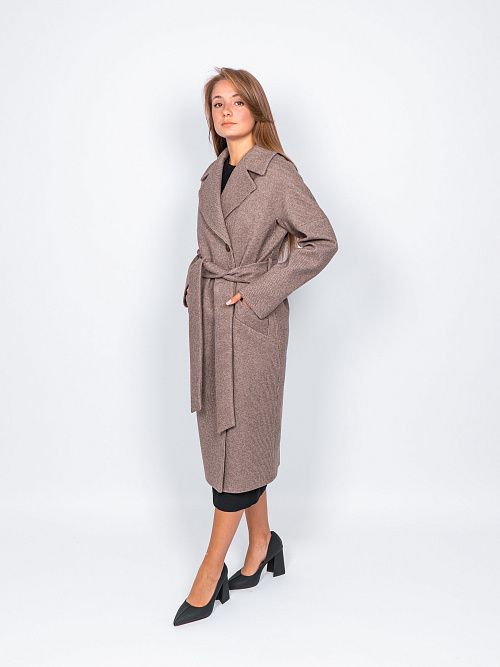 KR-227B/2-м.звезда Пальто женское коричневый 365 
