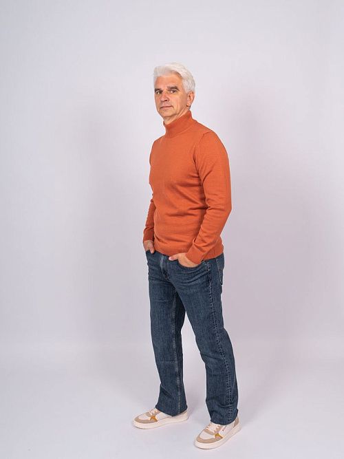 823-0606.O019.Y001.L.R0341 Водолазка мужская оранжевый LUXOR 