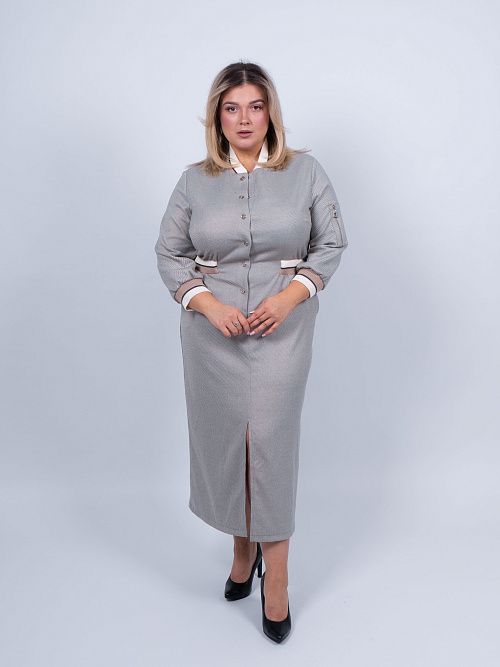 343629093B Платье женское серый PHARDI 