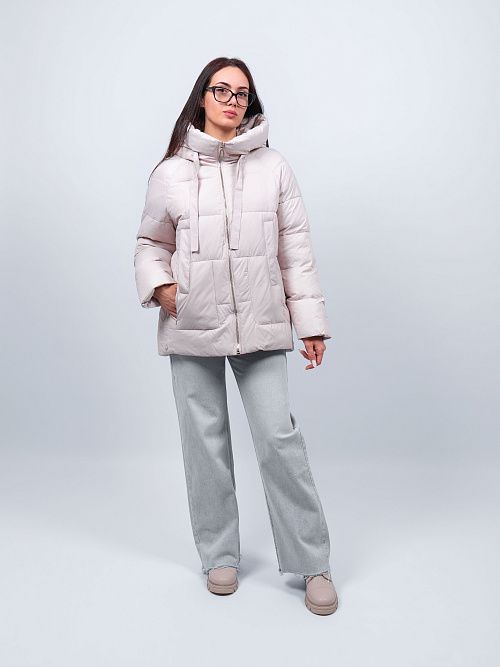 GWD4731I-G625/1 Куртка удлиненная женская бежевый ICEbear 