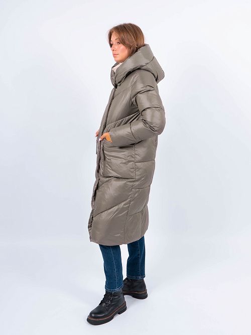 GWD4568I-G686 Пальто женское зеленый ICEbear 