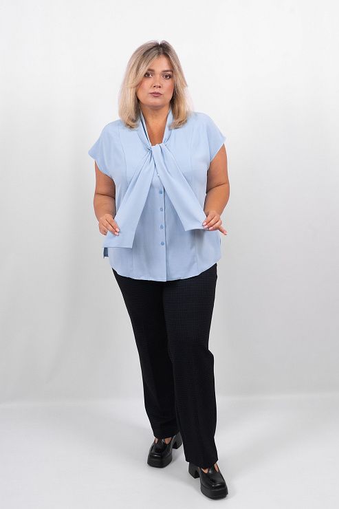 Скарлетт Блузка женская голубой ZAR STYLE 