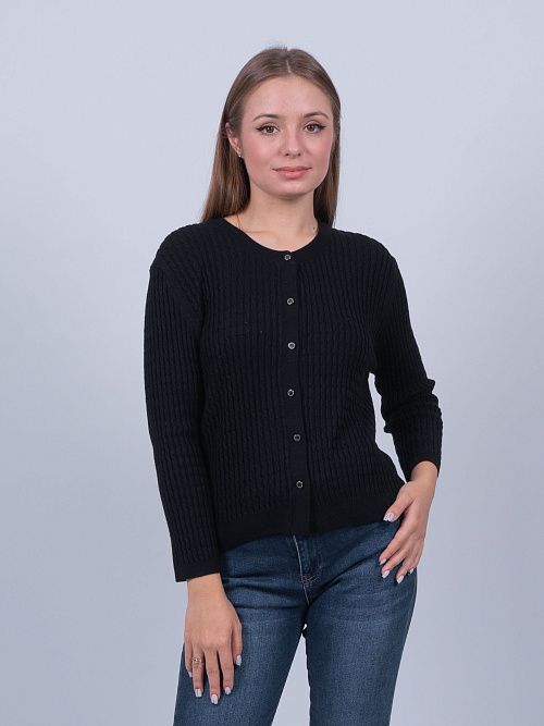 HRK-7004 Джемпер женский черный SERIANNO 