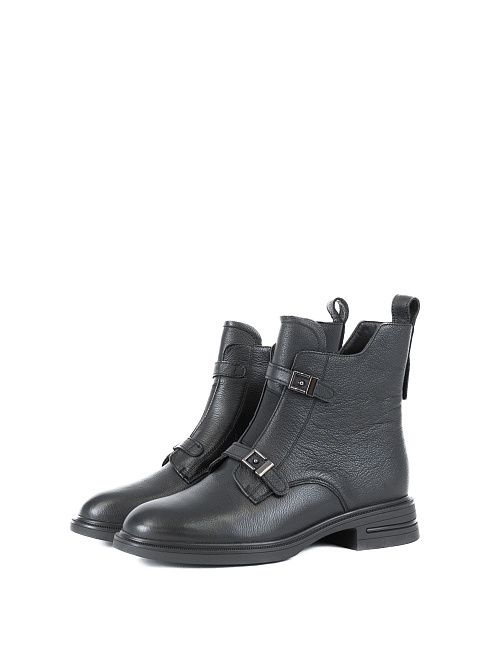 XJR-52262-1A-KB Ботинки женские натуральная кожа черный Madella 