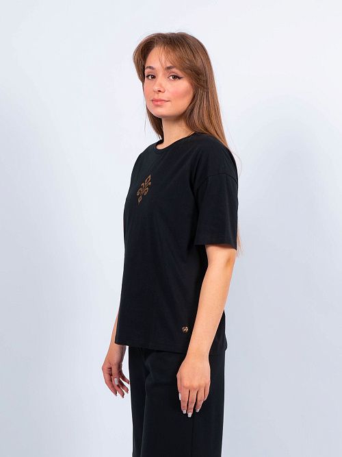 ЕВТ3185/1 Футболка женская черный VERY NEAT 