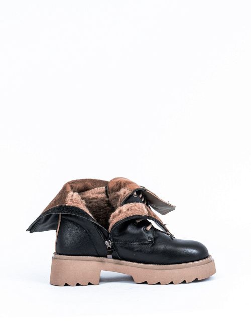 DH-W24-WLM3-62257-1(W) Полусапоги женские черный Covani 