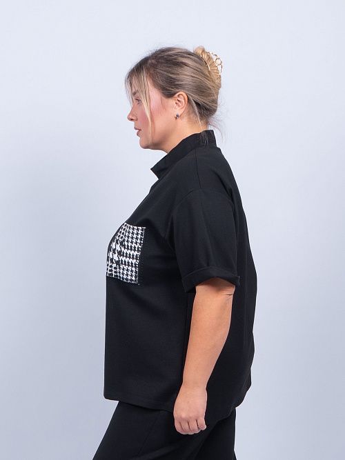 249218 Блузка женская черный MIRA MIA 