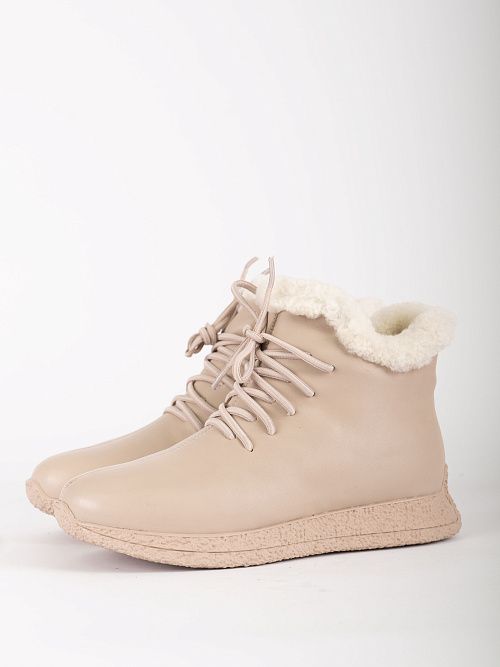 DBY-RA003-006-8M Ботинки женские натуральная кожа бежевый 365 