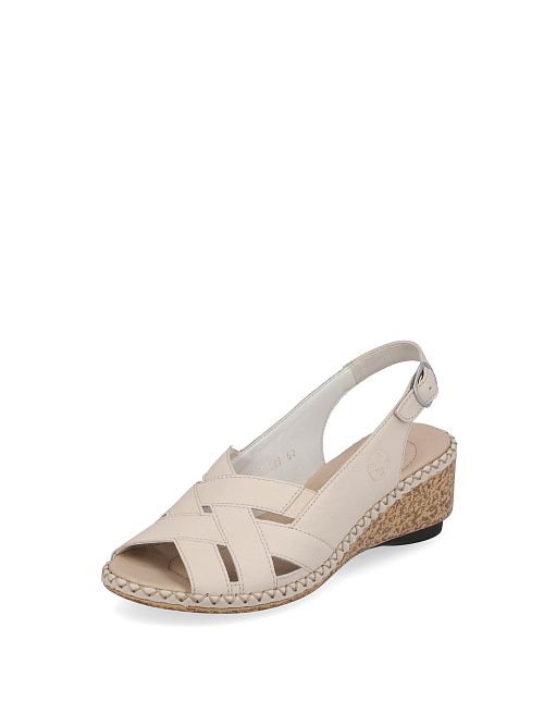 66189/60 Босоножки женские бежевый Rieker 