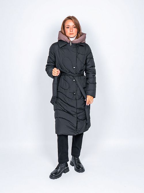 78107/15 Пальто женское черный Baimuni 