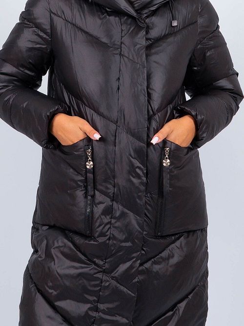 GWD4568I-G901 Пальто женское черный ICEbear 