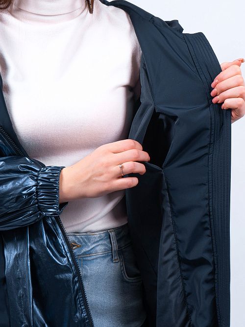 N72688/1 Пальто утепленное женское синий Baimuni 