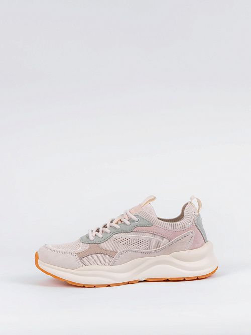 F7579-16 Кроссовки женские бежевый STROBBS 