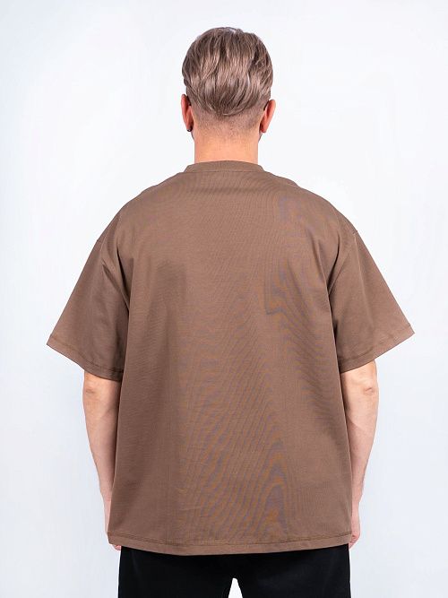 AR006-2 Футболка оверсайз коричневый 365 