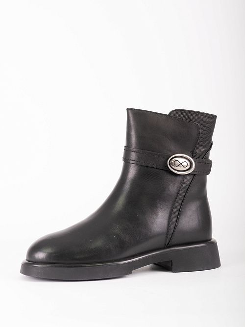 NE197-K87-P951M Ботинки женские натуральная кожа черный 365 