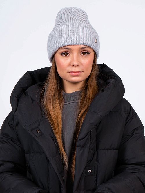 ЗЕТА Шапка женская серый MISKORKI 