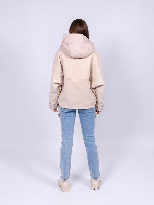 7610-1 Куртка женская бежевый Baimuni 