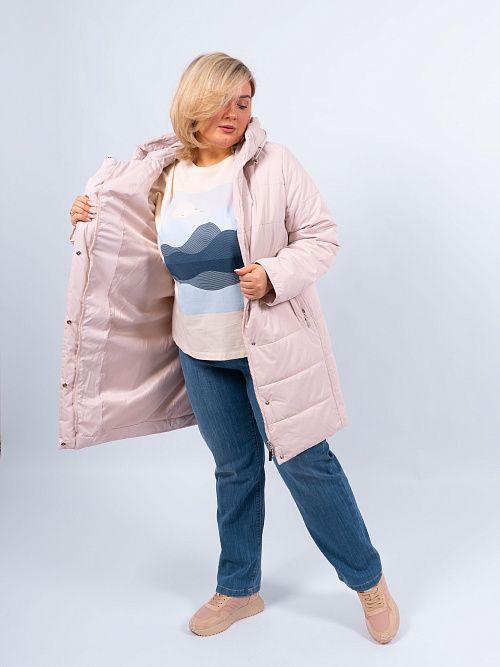 GWC4721I-G625 Пальто утепленное женская бежевый ICEbear 