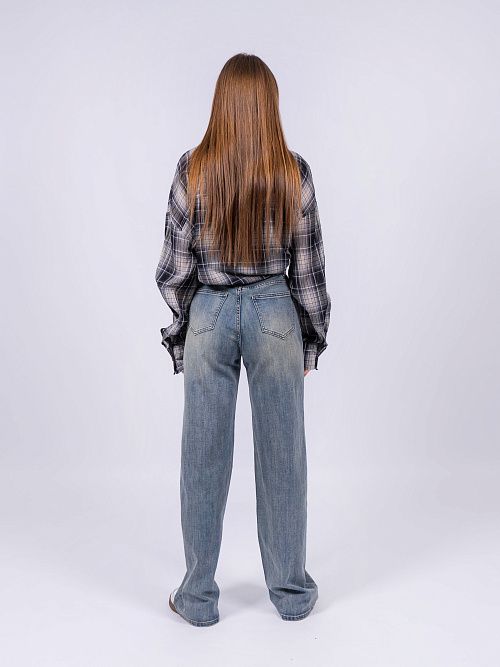20331 Джинсы женские голубой NAVI  