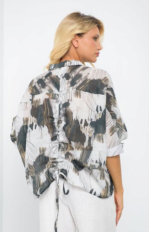 05412AA Блузка БЕЙЛЛИ серый AGENDA 