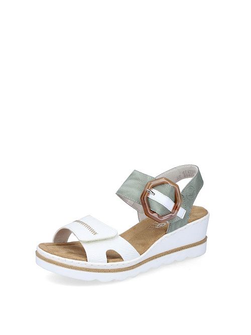 67476/81 Босоножки женские белый Rieker 