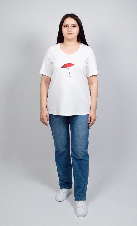 Зонт Блузка женская белый ZAR STYLE 