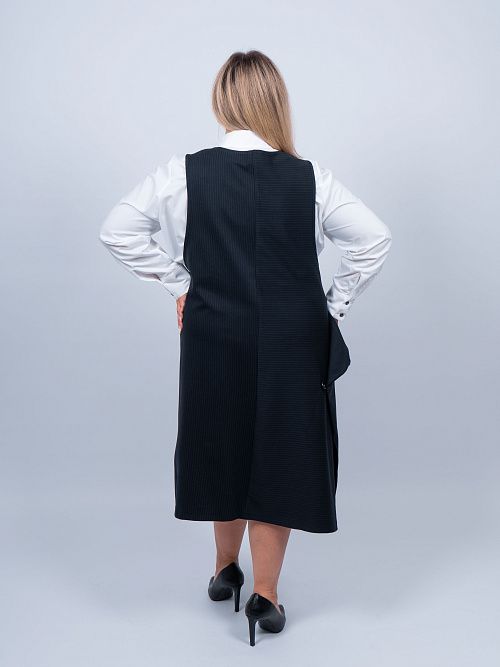 Нуар Сарафан женский темно-синий ZAR STYLE 