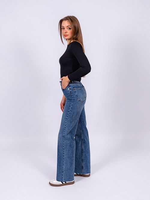 9560 Джинсы женские синий GIRL 