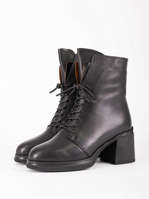 JA228-H1513-P1213M Ботинки женские натуральная кожа черный 365 