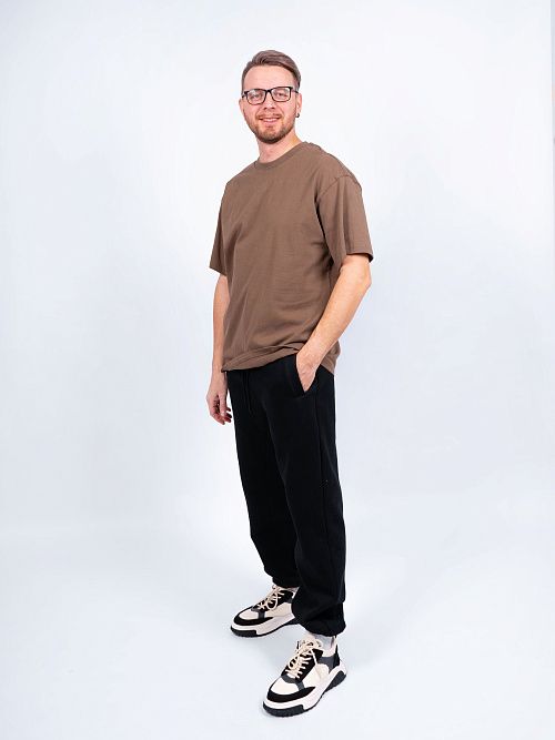 AR005 Футболка оверсайз коричневый 365 