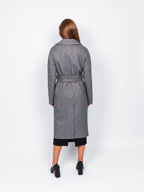 KR-227B/1-м.звезда Пальто женское серый 365 