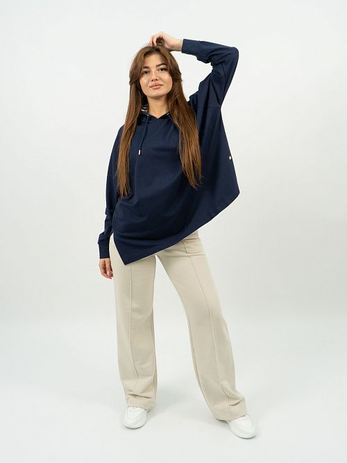 EBT3128 Худи женский индиго VERY NEAT 