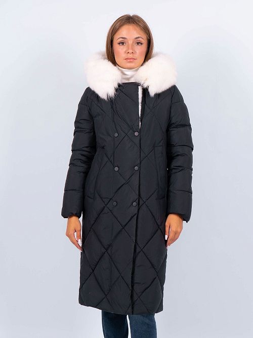 GWD3925I-G901 Пальто женское черный ICEbear 