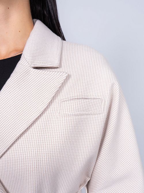 KR-309-МЗ-св.беж Пальто женское светло-бежевый 365 