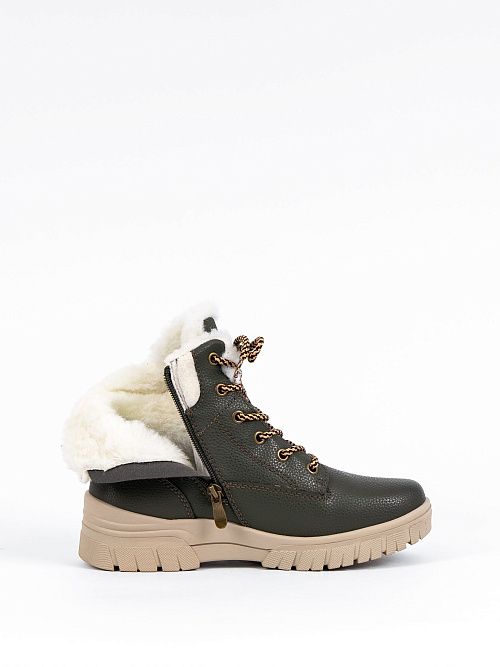 U496-020 Ботинки женские зеленый Baden 