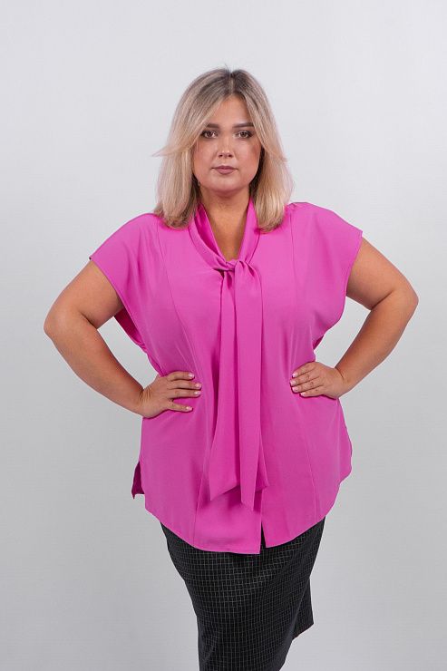 Скарлетт Блузка женская фуксия ZAR STYLE 