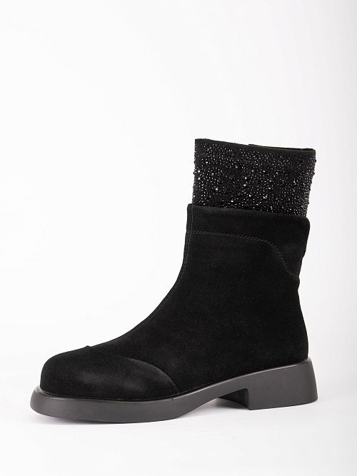 JA308-M486-K001M Ботинки женские натуральная кожа черный 365 